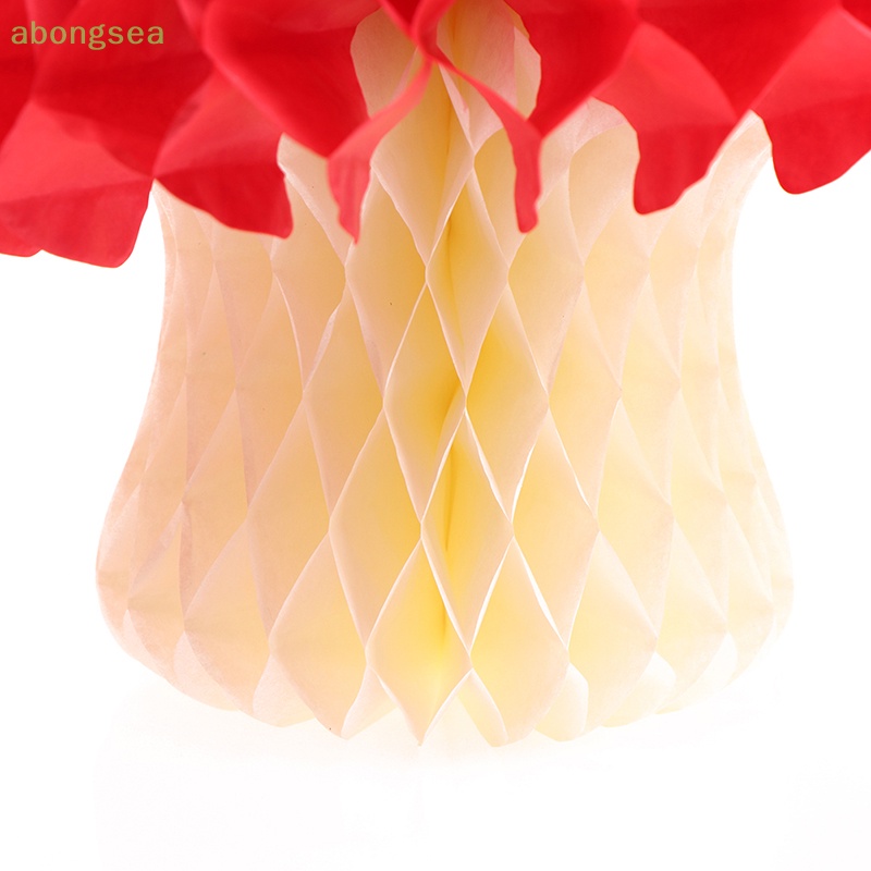 Abongsea Bóng Hình Nấm Tổ Ong Bằng Giấy Trang Trí Tiệc