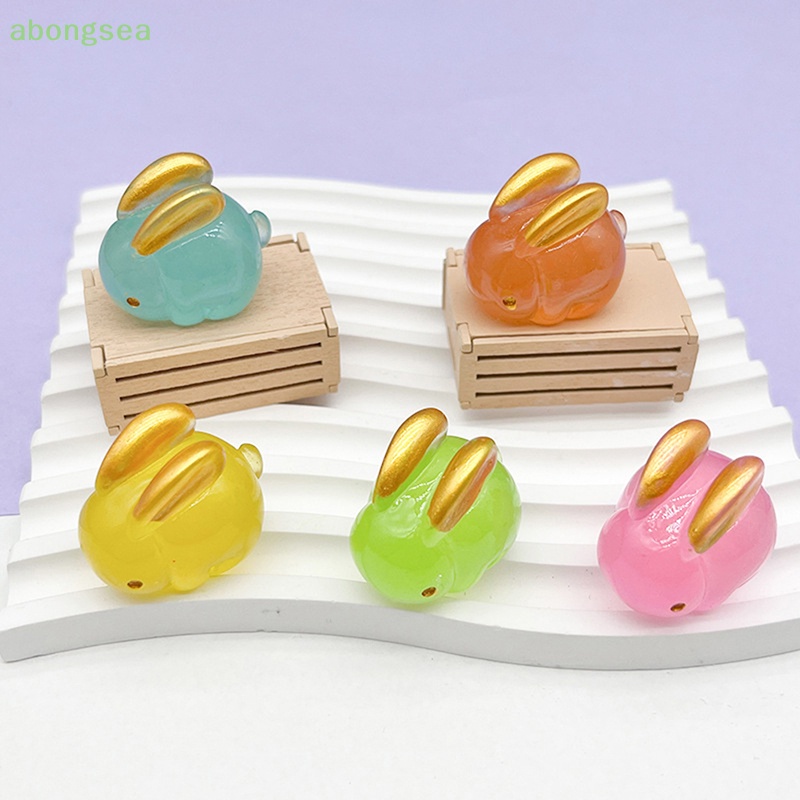 1 Tượng Thỏ Phát Quang Trang Trí Nhà Cửa