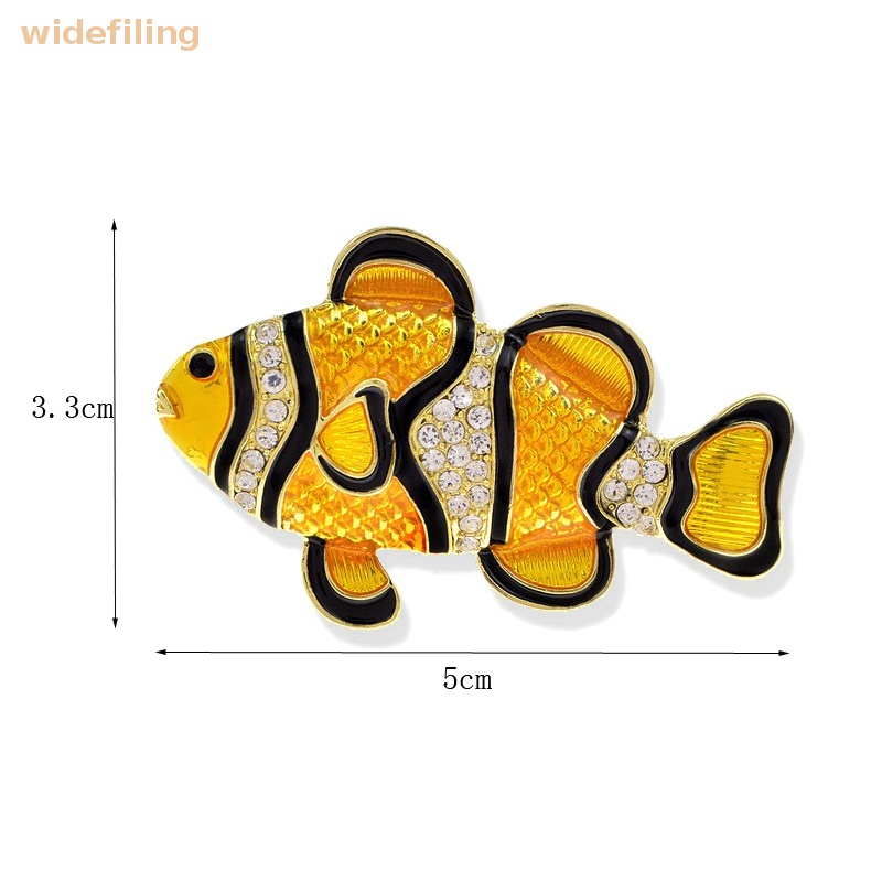Trâm Cài Áo Hình Cá Đính Đá Thời Trang Dành Cho Nữ