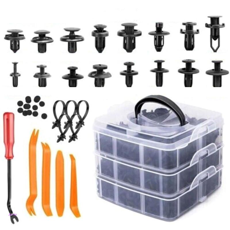 FENDER Set 650 Đinh Tán Nhựa Phụ Tùng Cho Xe Ô Tô