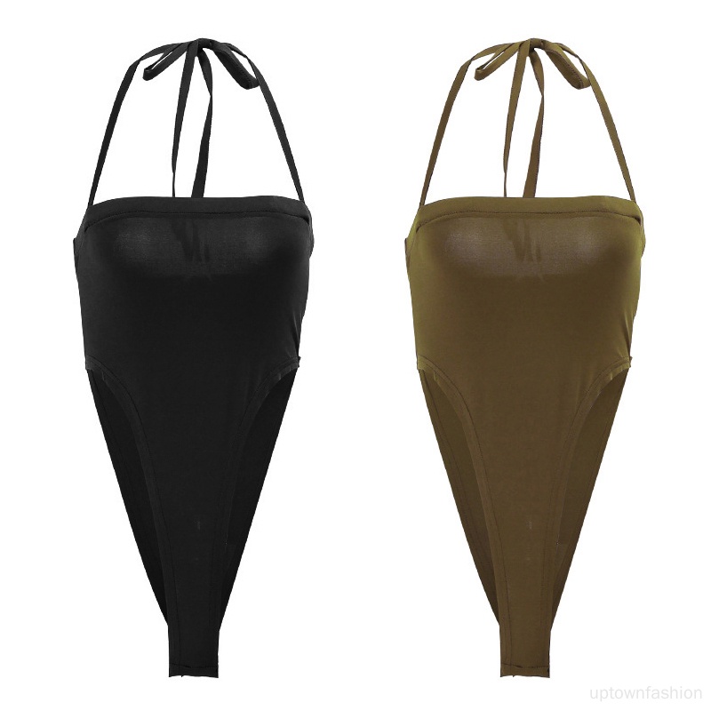 Áo liền quần Không Tay Hở Lưng Phong Cách Mỹ Cơ Bản Thời Trang Mùa Hè Cho Nữ