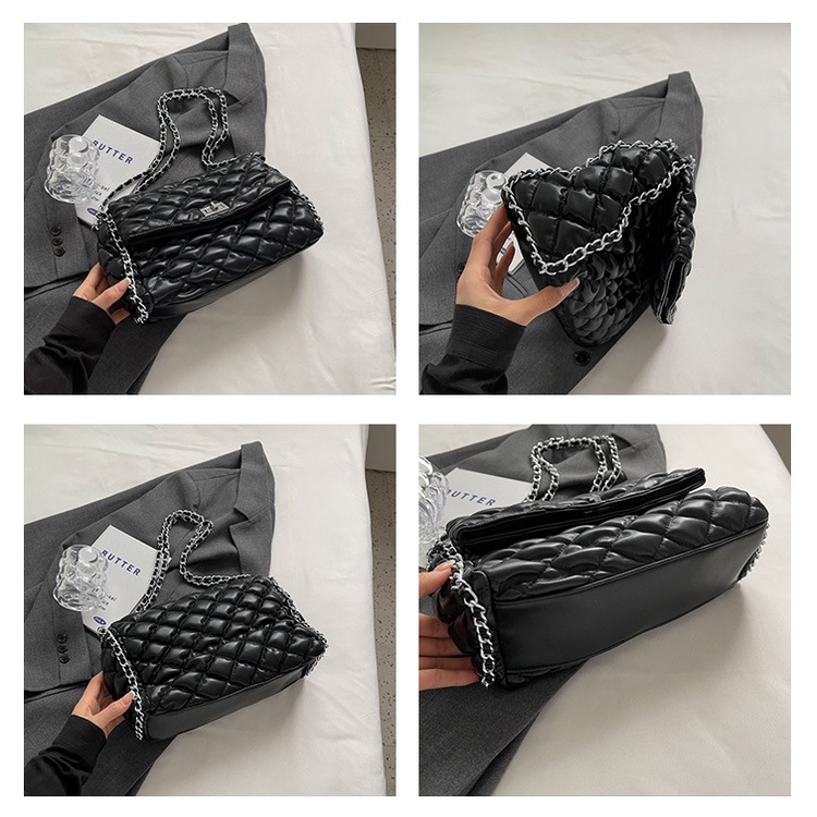 Túi Xách Đeo Vai Cỡ Lớn Phối Dây Xích Thời Trang Mùa Hè 2023 Dành Cho Nữ