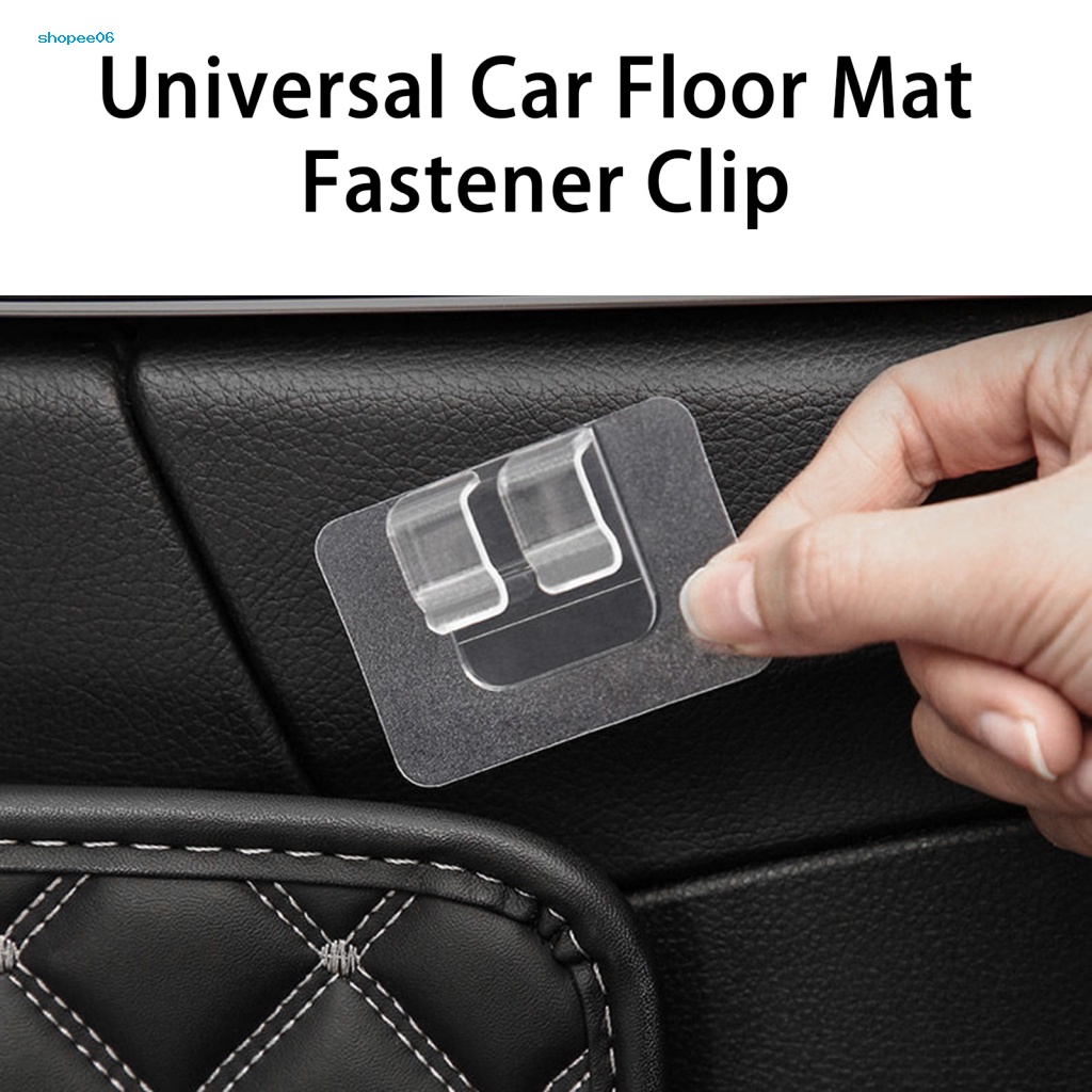 Set 10 Miếng Dán Cố Định Thảm Chống Trượt Trong Suốt Cho Xe Hơi