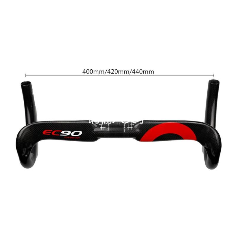Tay Lái Xe Đạp EC90 Bằng Sợi Carbon 31.8mm Siêu Nhẹ 400 / 420 / 440mm
