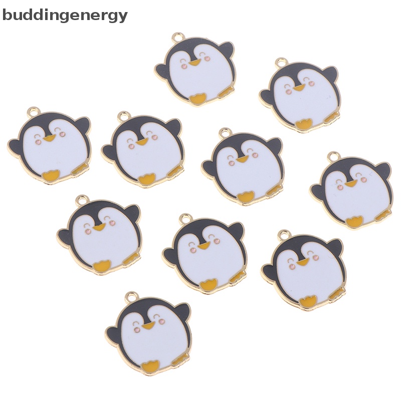 {BUDDI} Set 10 Mặt Dây Chuyền Hình Chim Cánh Cụt Hoạt Hình {BUDDI {buddingenergy}
