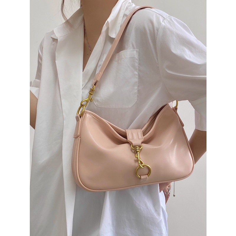 Ielgy Túi Kẹp Nách Mềm Mại Phong Cách Hàn Quốc Cho Nữ