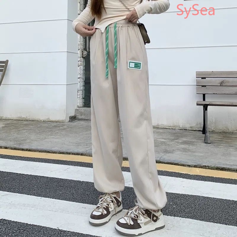 Quần Dài Dáng Rộng Kiểu Retro Mỹ Thiết Kế Năng Động Cho Nữ