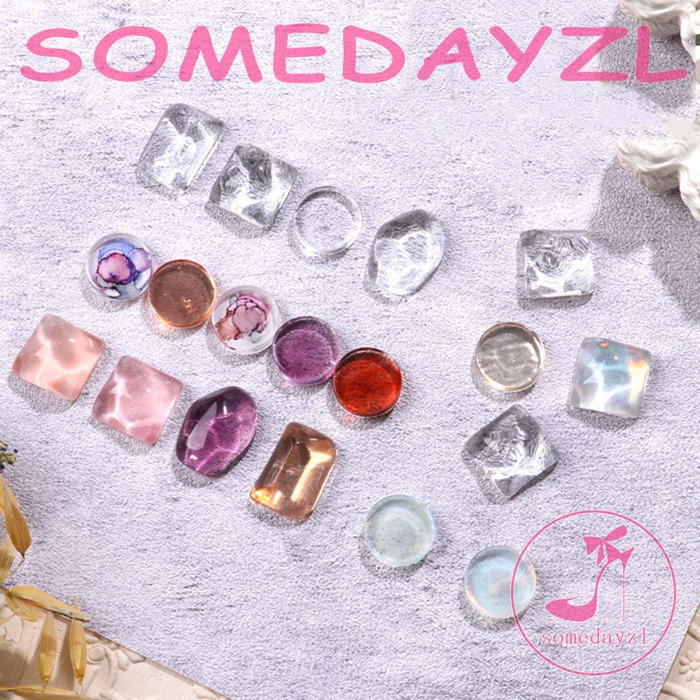 Thẻ Màu Thủy Tinh Trong Suốt Trưng Bày Móng Tay Hình Đám Mây Gấu