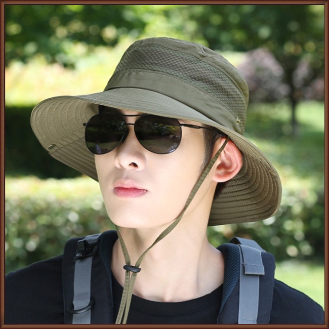 Mũ Tai Bèo Rộng Vành Thoáng Khí Chống Nắng Thời Trang Mùa Hè Cho Nam