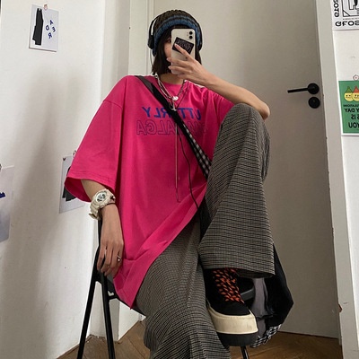 Áo Thun Tay Ngắn Dáng Rộng Phong Cách Hàn Quốc Thời Trang Cho Nữ