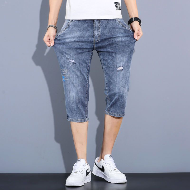 Quần Short Denim Mỏng Dáng Rộng 7 Tấc Phong Cách Hàn Quốc Thời Trang Mùa Hè Hàng Mới Năm 2021