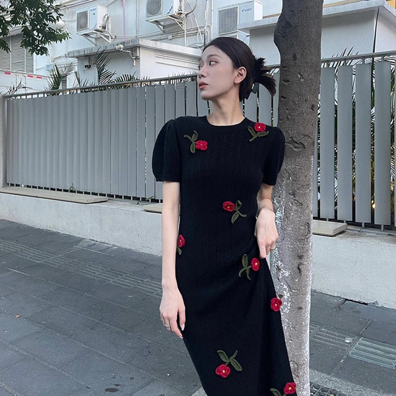 Đầm Cổ Tròn Thời Trang Mùa Hè Hàn Quốc Dành Cho Nữ