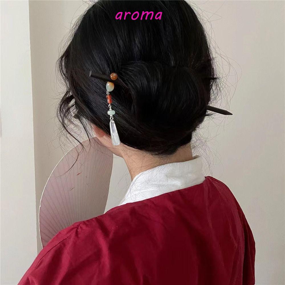 Trâm Cài Tóc Đính Hạt Phối Tua Rua Phong Cách Trung Hoa Cổ Điển Thời Trang Cho Nữ