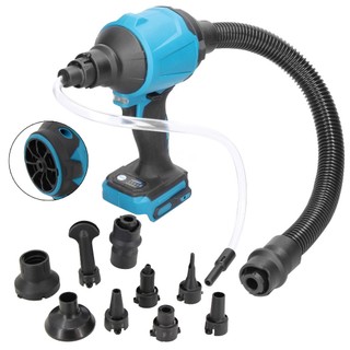 Máy thổi bụi quạt thổi khí Máy bơm hơi không dây Máy thổi chân không phù hợp với pin Makita 18V