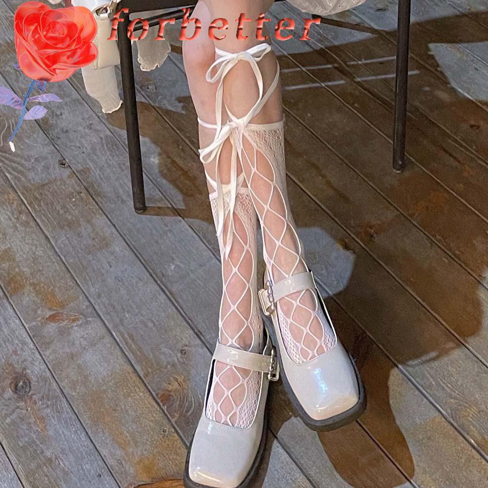 Đôi Vớ Lưới Nylon Phối Ren Thời Trang Mùa Hè Gợi Cảm Cho Nữ