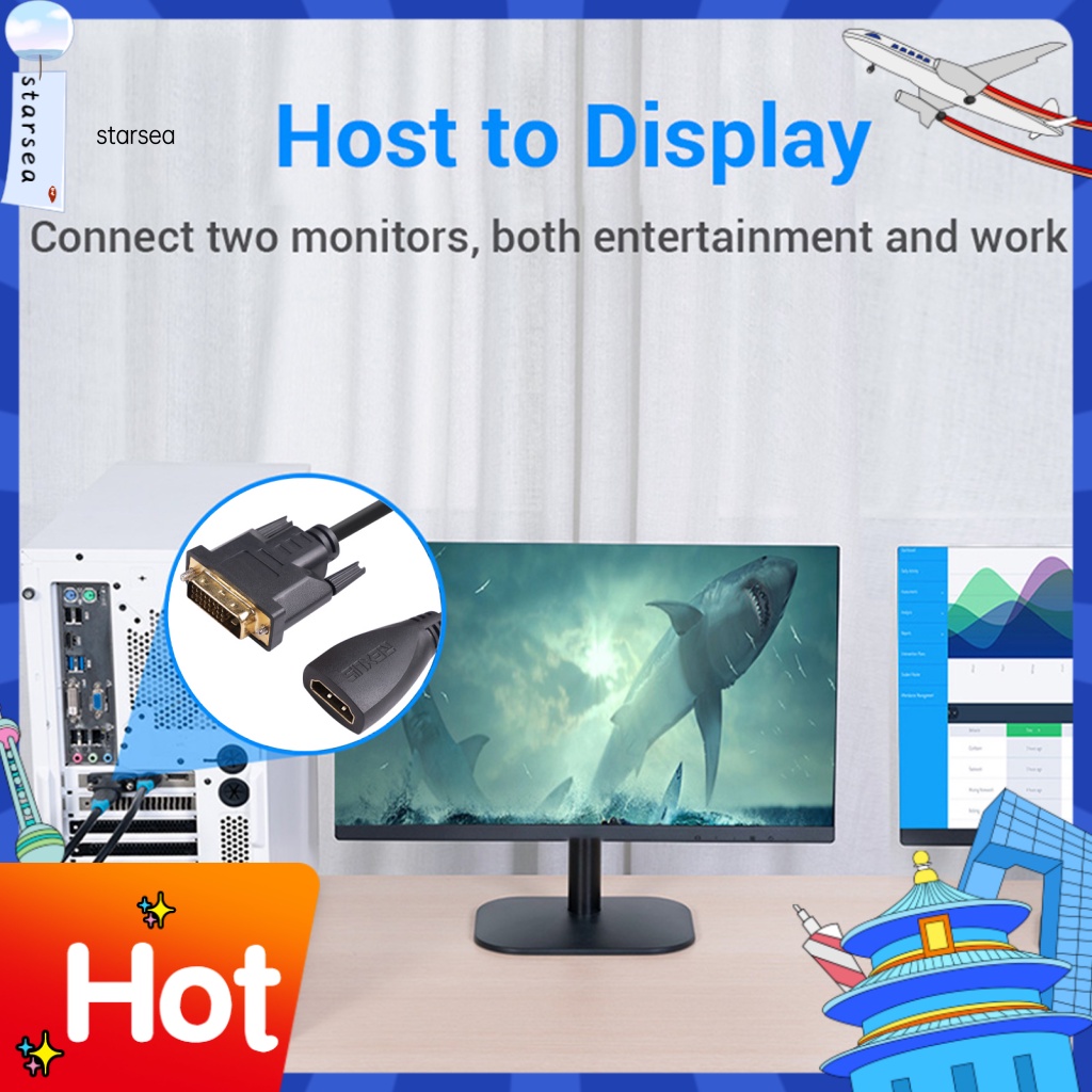 Cáp Chuyển Đổi Tín Hiệu Từ HDMI DVI24 + 1 DVI Sang HDMI-Compatible 1080P