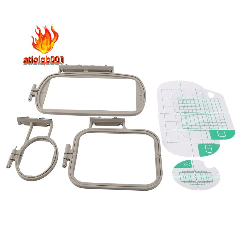 Bộ khung vòng thêu 3PCS cho Máy may Brother PE-500 PE-400D HE-240 LB-6700 Innov-Is 955 950D 500D,3In1-A