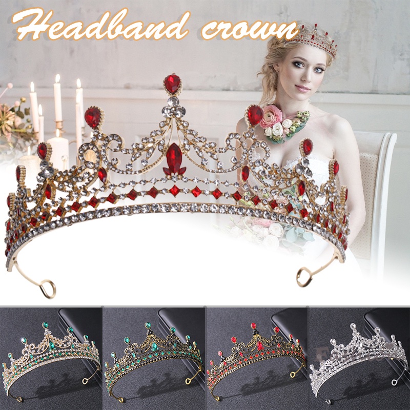 Cài Tóc Hình Vương Miện Đính Ngọc Trai Sang Trọng Cho Cô Dâu