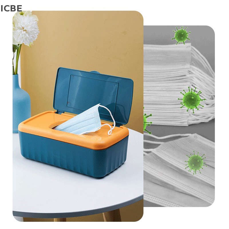 Ic Hộp Đựng Khăn Giấy Ướt Để Bàn Hiện Đại Chống Bụi Dễ Sử Dụng