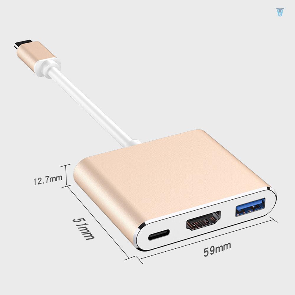 Bộ Chuyển Đổi USB3.1 Type-C USB3.1 Sang Đa Phương Tiện Dụng + Cáp Chuyển Đổi Video Usb 3.0