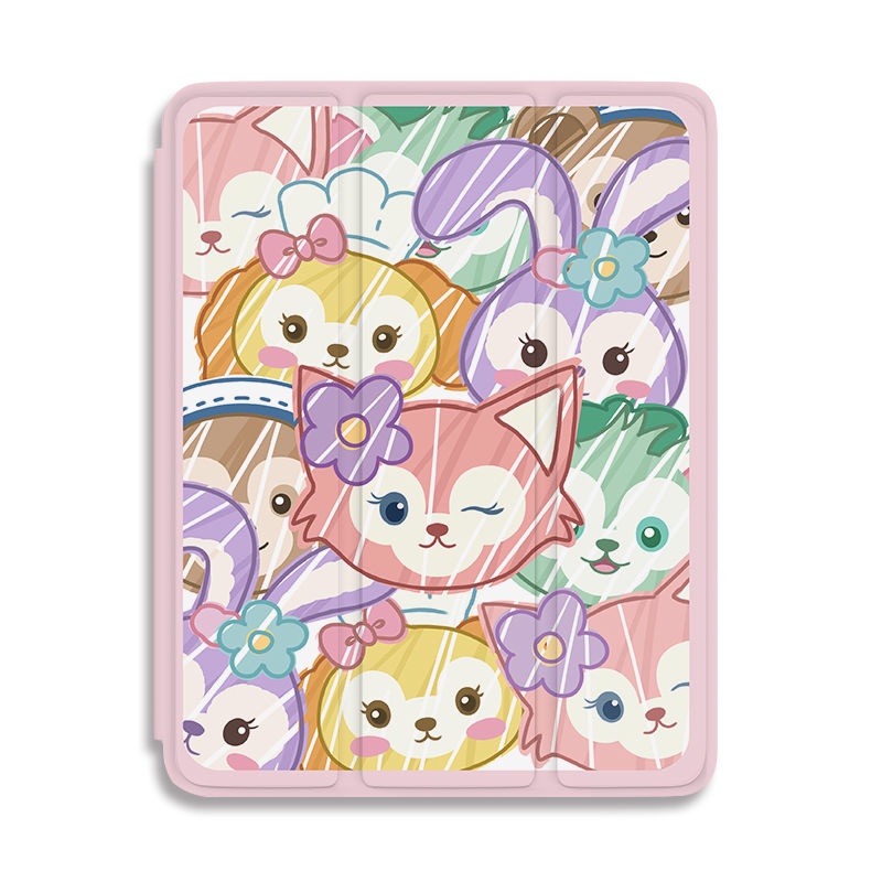 Ốp Máy Tính Bảng Mềm Họa Tiết Disney Có Ngăn Đựng Bút Cho iPad Gen10 7 / 8 / 9 Air4 / Air5 Pro11 "Pro12.9" mini6