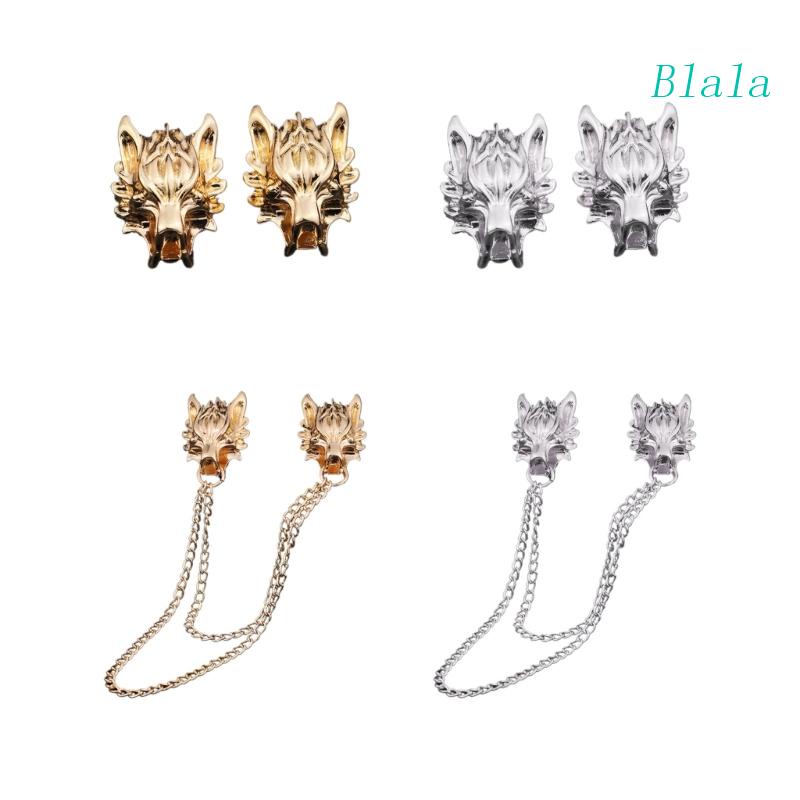 Ghim Cài Áo Hình Sói Phối Tua Rua Cá Tính Cho Nam Và Nữ