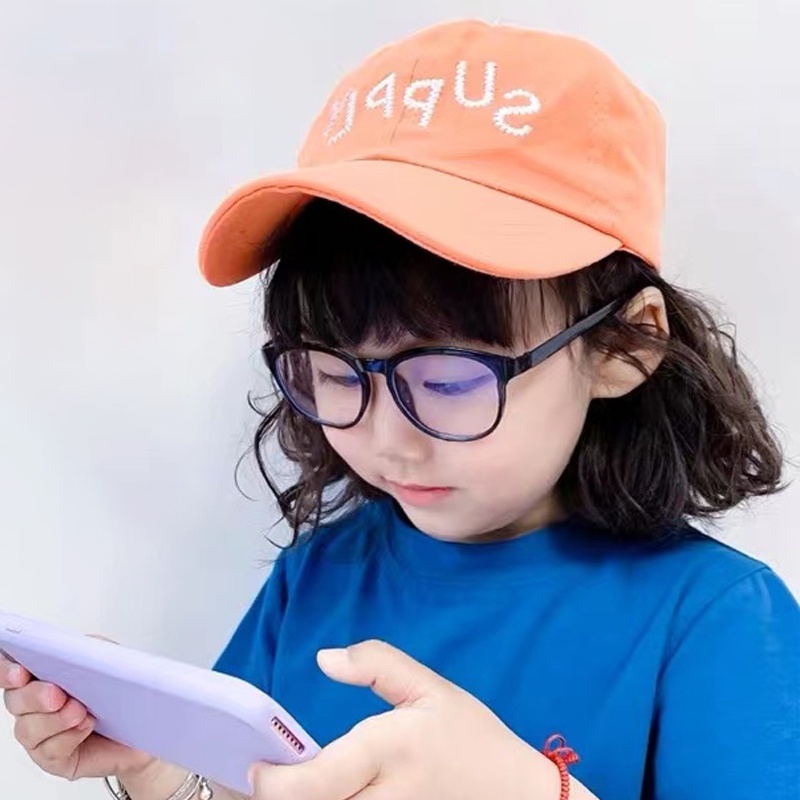 (KIQI-FASHION) COD Mắt Kính Chống Bức Xạ Ánh Sáng Xanh Bằng Silicon Mới Cho Trẻ Em Trai Và Bé Gái