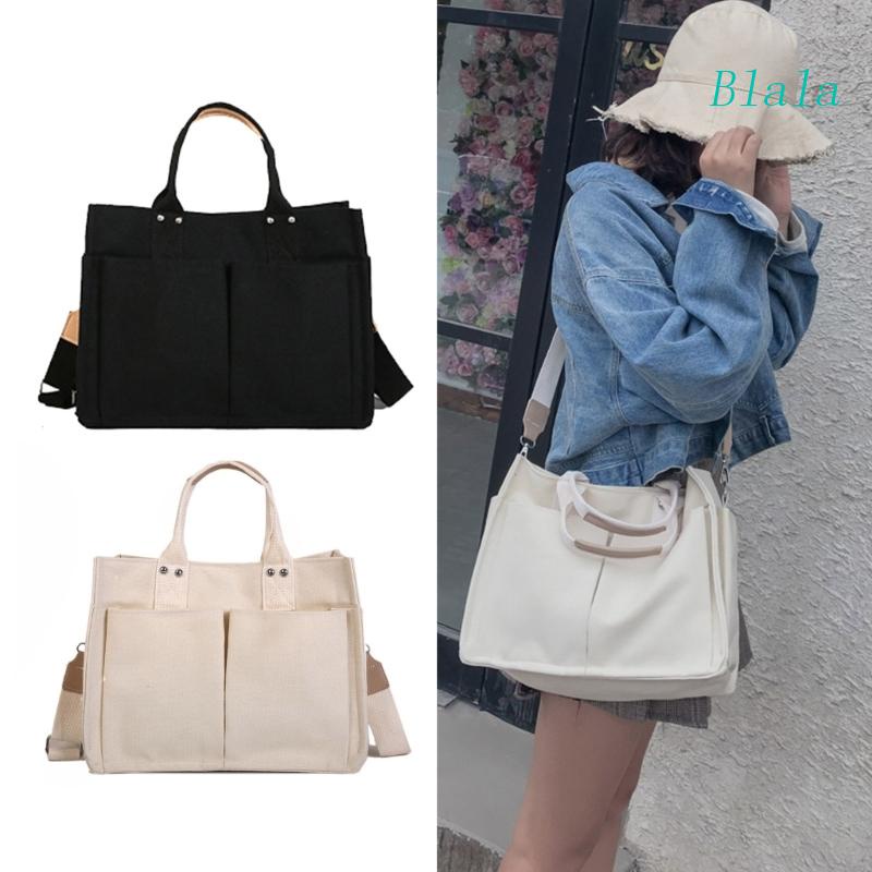 Túi Đeo Chéo Canvas Nhiều Ngăn Sức Chứa Lớn Thời Trang Cho Nữ