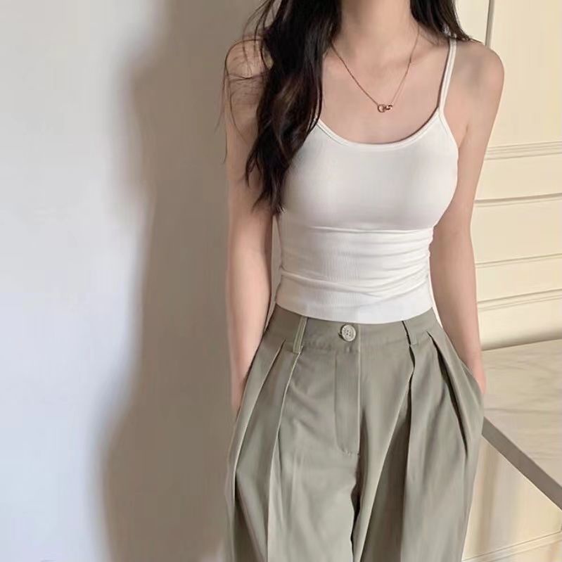 COZOK Áo Không Tay Dáng Ôm Thiết Kế Giản Dị Quyến Rũ Thời Trang