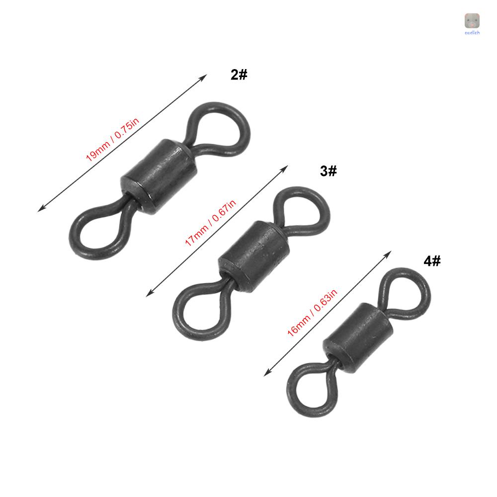 Bộ 150 Phụ Kiện Cho Máy In Lixada 150pc / lot 2# 3# 4# Móc Nối Xoay Câu Cá Chuyên Dụng