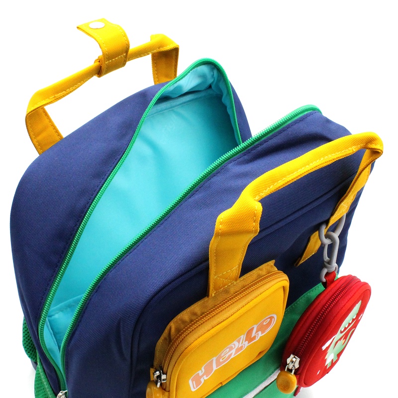 Ba Lô Học Sinh Nhỏ + Túi Mini Khủng Long - SUN EIGHT 22067 ELV 2023 - Màu Xanh