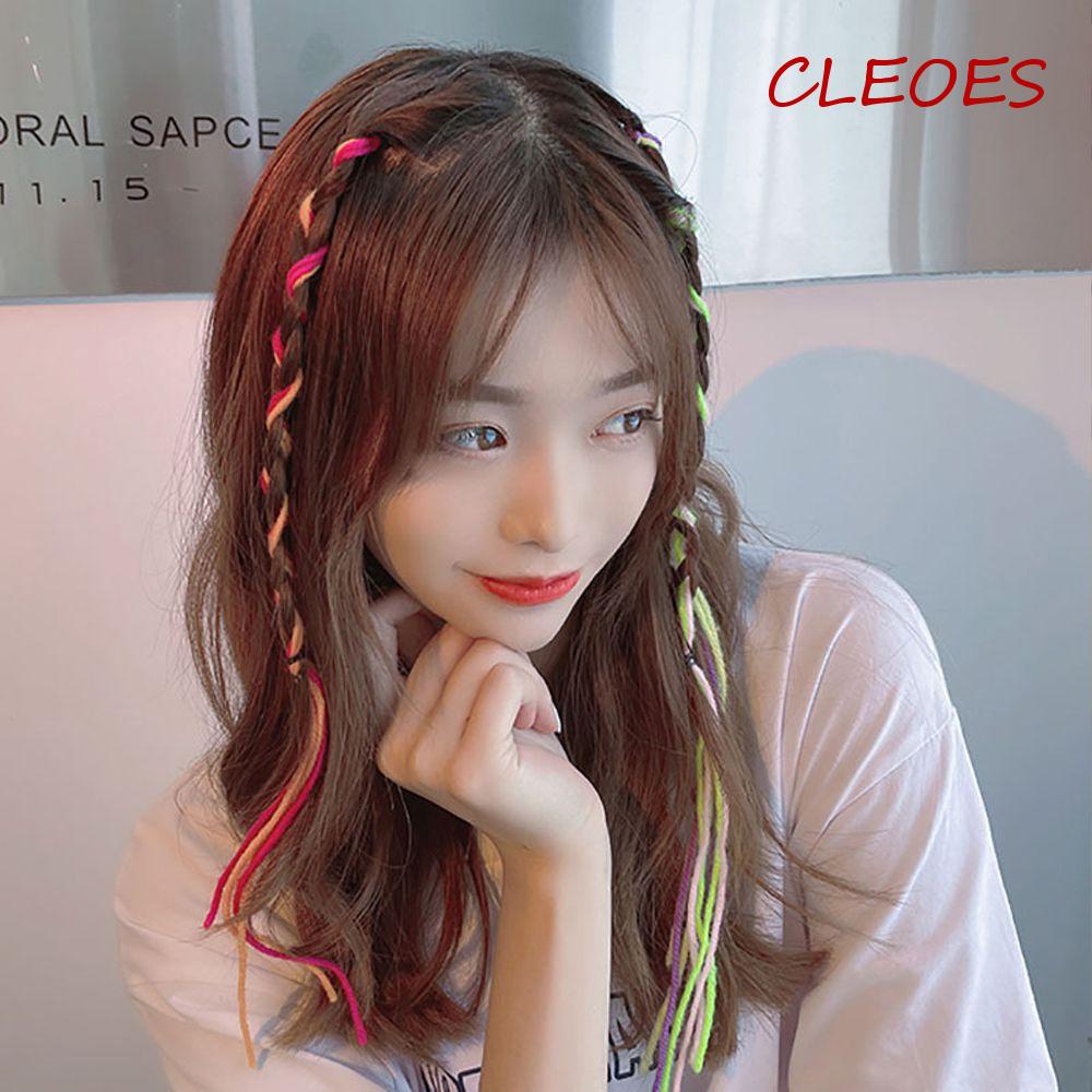 Dây Buộc Tóc Giả Thắt Bím Nhiều Màu Dễ Thương Cho Nữ