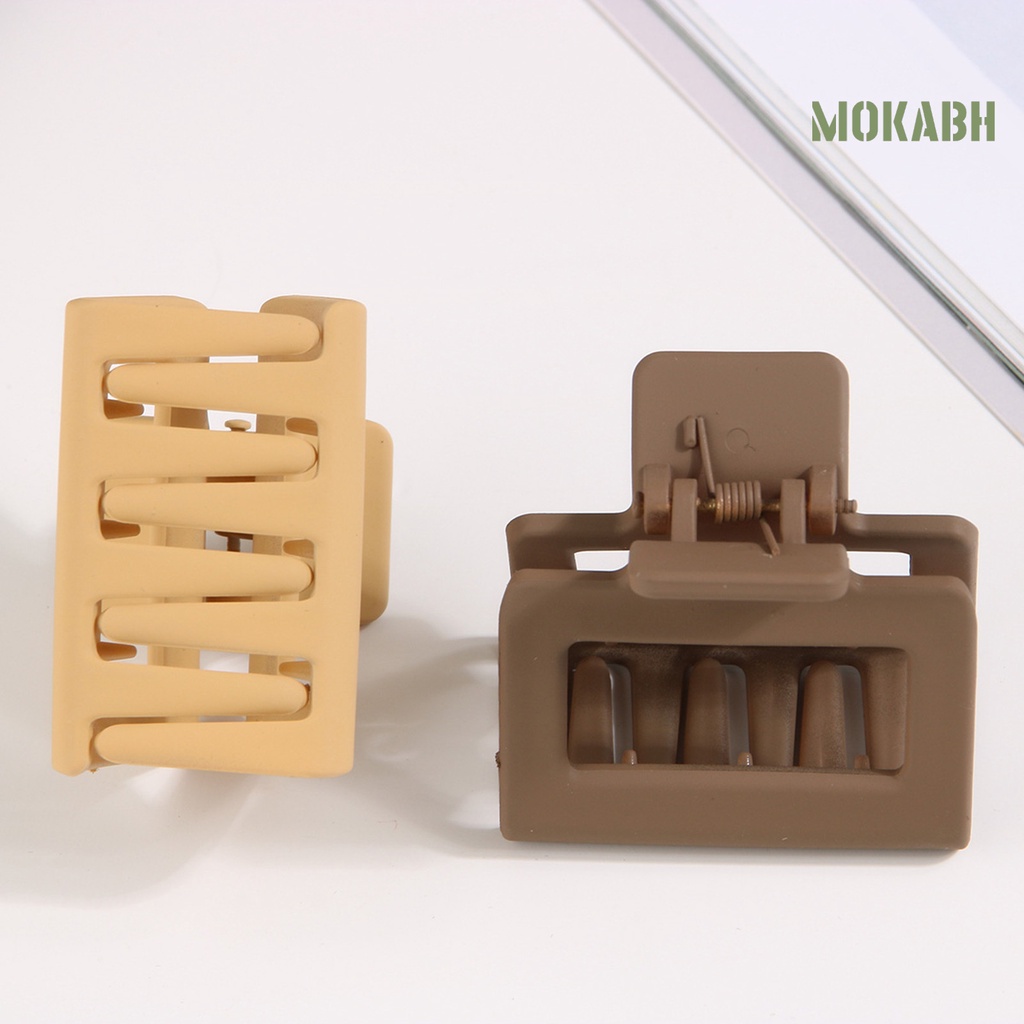 Kẹp Tóc Càng Cua Màu Trơn Chống Trượt Cố Định Tóc Rối Thời Trang Cho Nữ