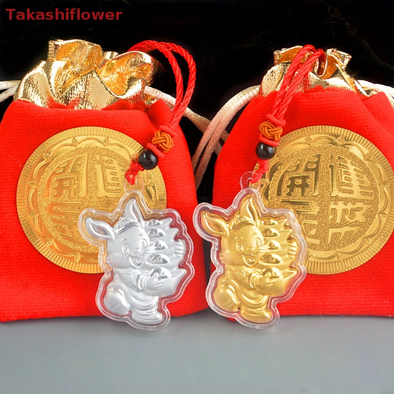 Đồng Xu Kỷ Niệm Năm Mới 2023 Có Mặt Vòng cổ Hình Thỏ Hoàng Đạo Dễ Thương Xinh Xắn