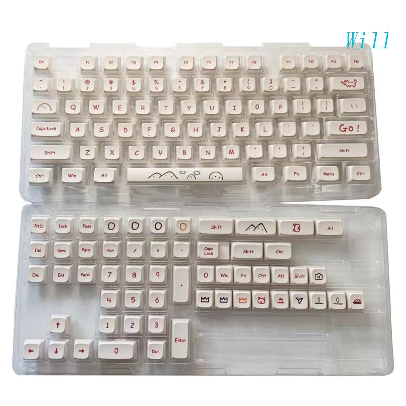 Bộ 129 Nút Bàn Phím Họa Tiết Hoạt Hình Cho MX Switch