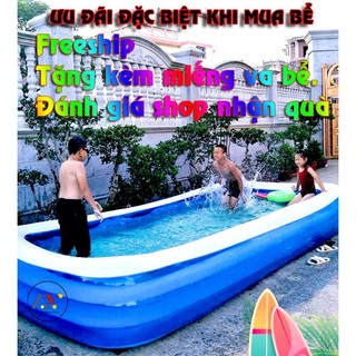  Bể Bơi BBL 4M  3M6 ,2M6 3M Siêu To Khổng Lồ - An Toàn và Thích hợp cho cả giá đình - KHÔNG HỌA TIẾT- ĐÁY 1 LỚP 