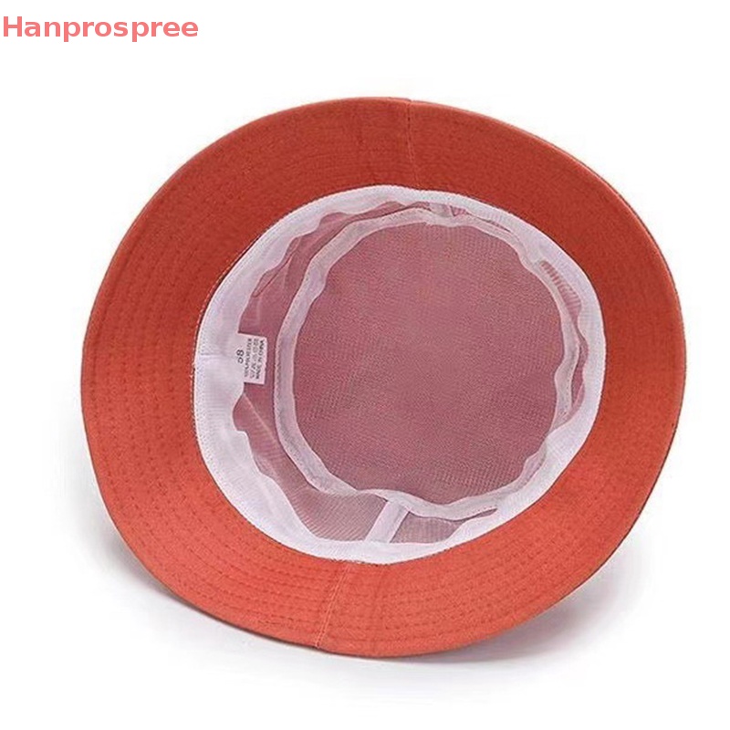 Hanprospree > Mũ Xô Cotton Màu Trơn Có Thể Gấp Lại Dùng Đi Câu Cá Đi Biển Mùa Hè Cho Nam Và Nữ