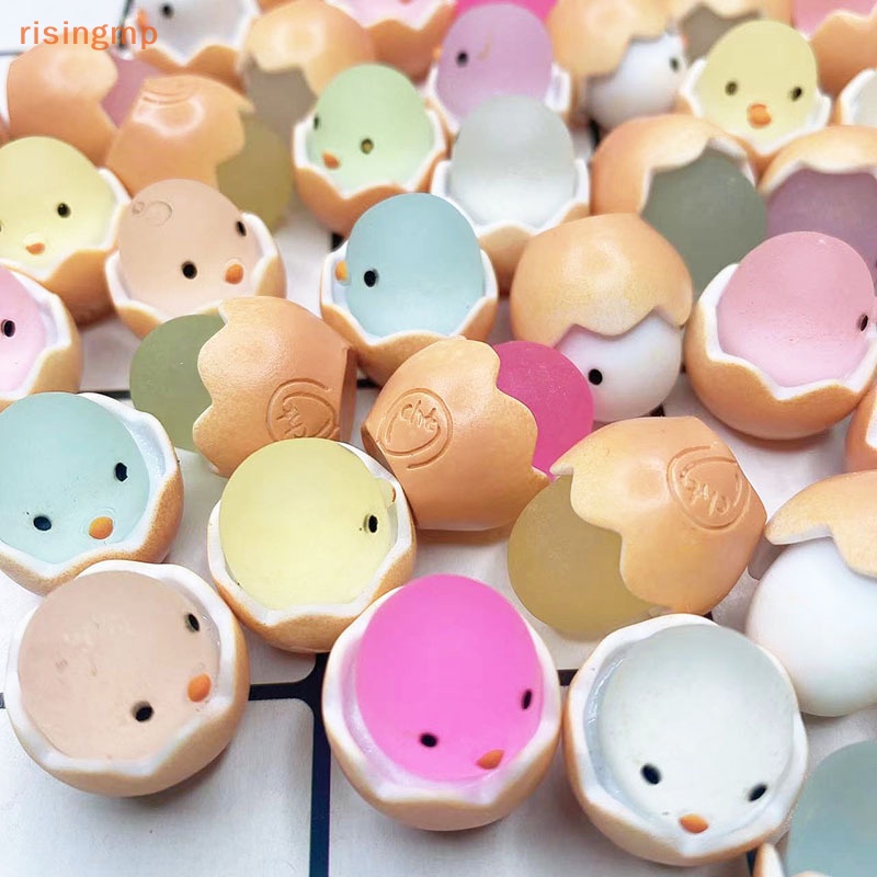 Set 2 Mô Hình Gà Con Bằng Nhựa Resin Dạ Quang Dễ Thương Trang Trí Nội Thất Xe Hơi