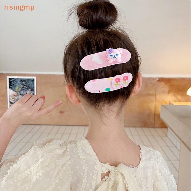 Set 4 Kẹp Tóc Họa Tiết Hoạt Hình Dễ Thương Cho Bé Gái