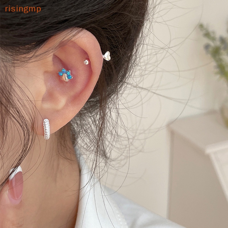 1 Đôi Bông Tai Hình Trái Tim Ngôi Sao Xương / Xoắn Ốc Thời Trang Cho Nữ