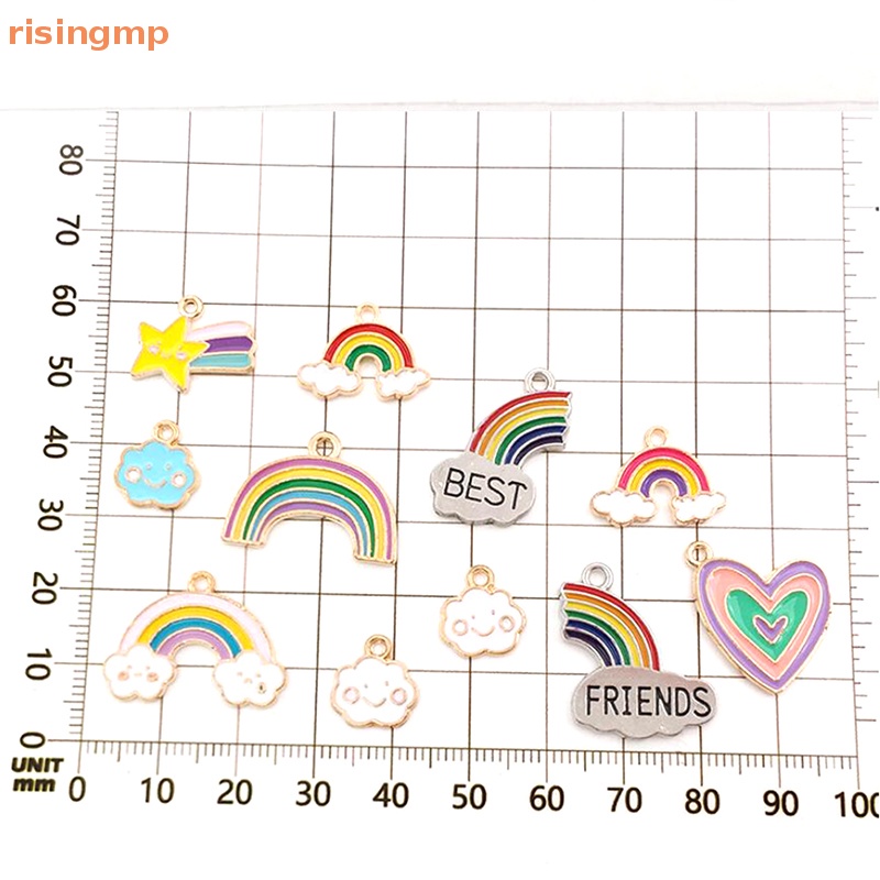 Set 40 Mặt Dây Chuyền Hình Đám Mây Mưa Tráng Men DIY