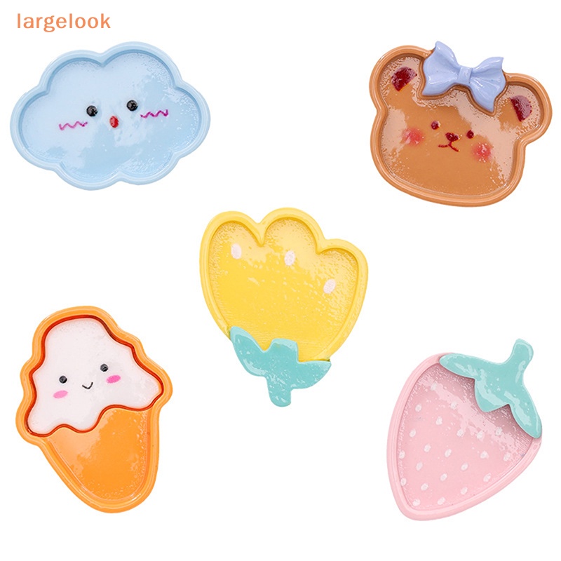 Set 5 Đĩa Đựng Trái Cây / Thức Ăn Tối Mini Cho Nhà Búp Bê