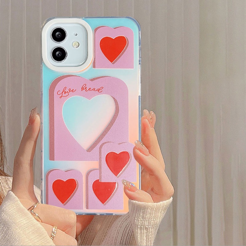 Ốp Điện Thoại TPU Mềm Chống Sốc Màu Laser Gradient Cho IPhone 14 13 12 11 Pro Max X XR Xs Max 8 7 Plus SE 2020