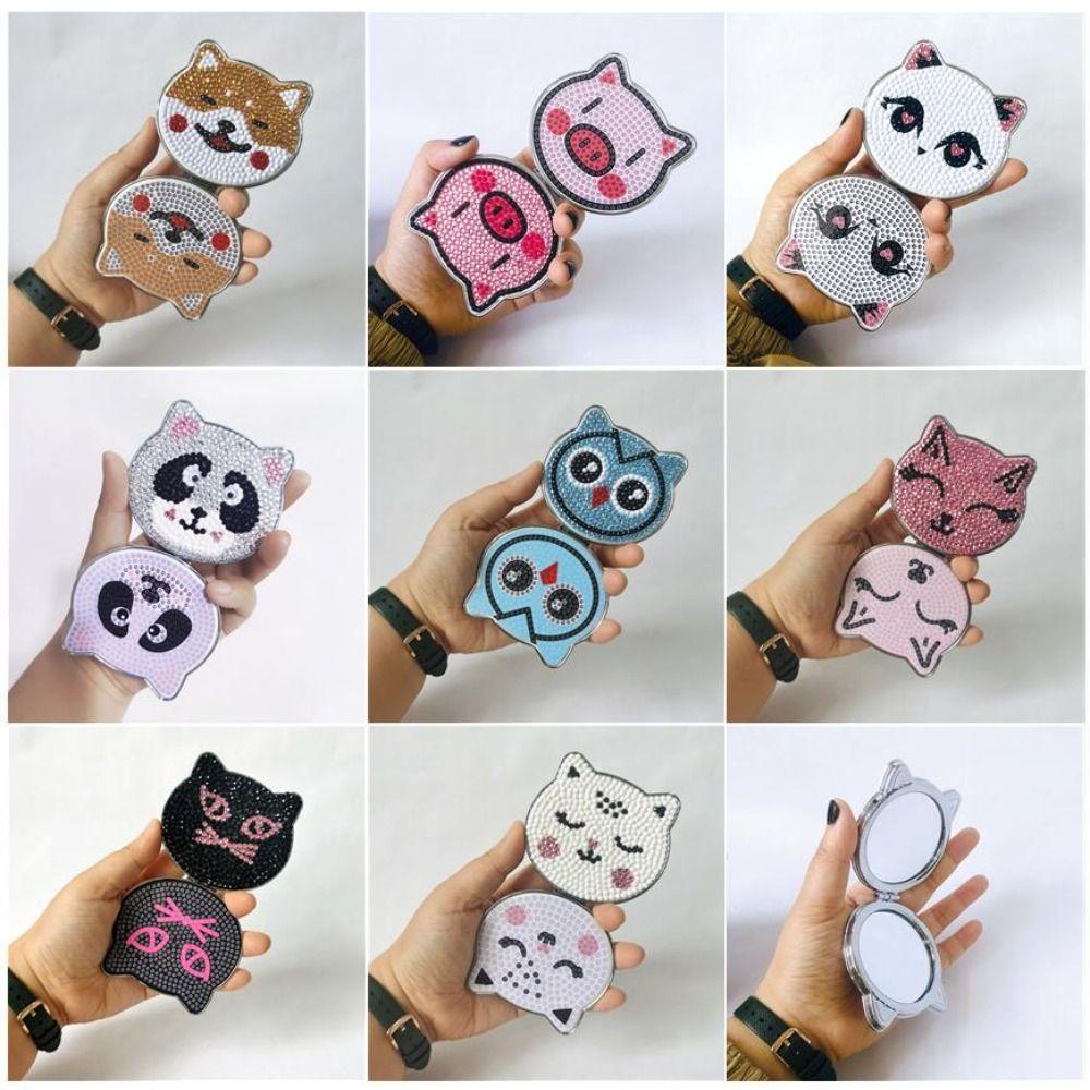 Gương Trang Điểm Hai Mặt Có Thể Gập Lại Tiện Dụng