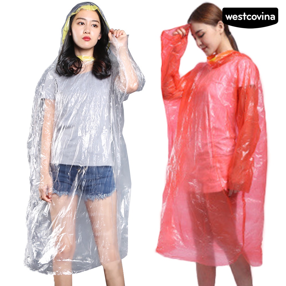 [COD]☁Set 5 Áo Mưa Có Mũ Trùm Dùng Một Lần Chống Nước Dùng Đi Bộ Đường Dài Ngoài Trời Unisex