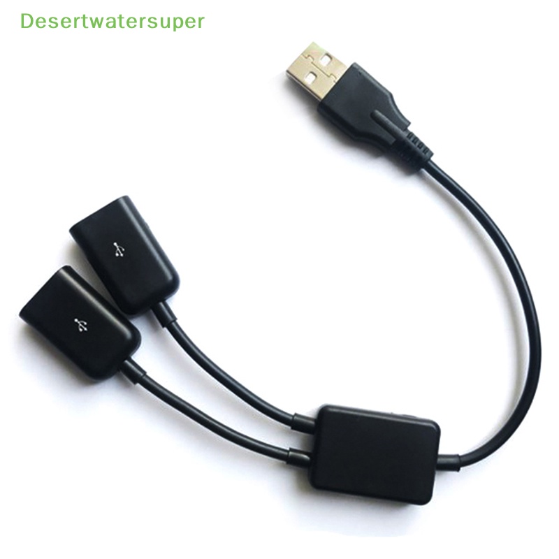 Dây Cáp OTG Chia Hai Cổng USB 2 Trong 1 Tiện Dụng
