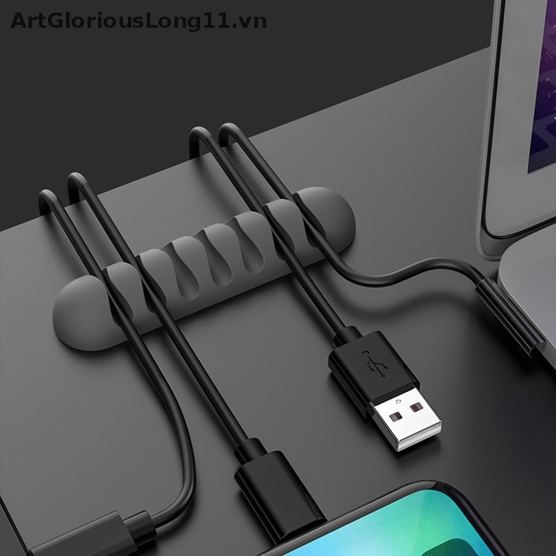 Kẹp Giữ Dây Cáp / Tai Nghe Bằng Silicon Tiện Dụng