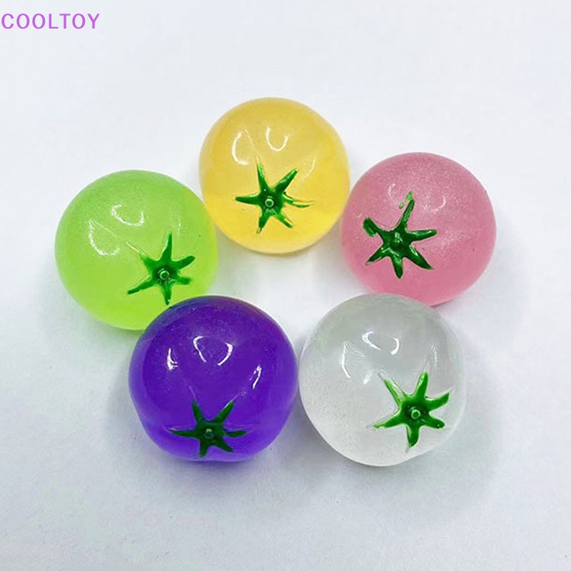 Bộ 5 Quả Cà Chua Mini Bằng Nhựa Phát Quang Dùng Trang Trí