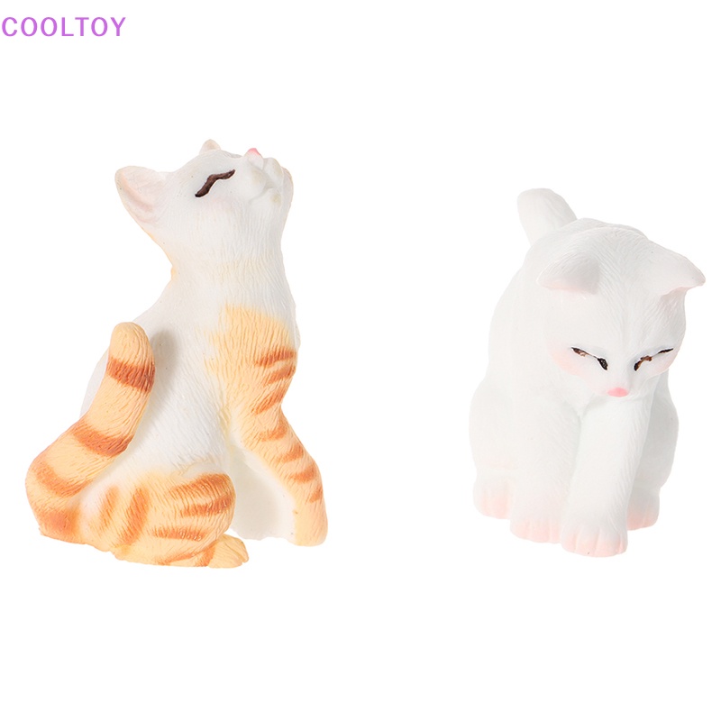 Đồ trang trí Mèo Mini Bằng Nhựa Resin Dễ Thương Trang Trí Nhà Búp Bê