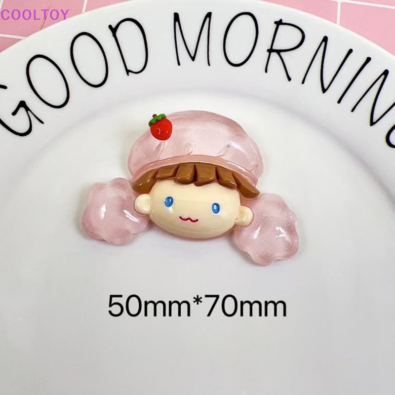 Cooltoy 1 Kẹp Tóc Nhựa Resin Phát Quang Hình Cô Gái Bỏng Ngô DIY Đáng Yêu Cho Sổ Lưu Niệm Bán
